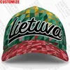 Gorras de béisbol de Lituania Nombre personalizado Equipo Logotipo lituano Lt Hat Ltu País Viaje Lietuva Nación Lietuvos Bandera Headgear9456233