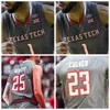 NCAA 농구 Texas Tech Red College 23 Jarrett Culver Jersey 25 Davide Moretti 13 Matt Mooney 11 Tariq Owens 1 Brandone Francis 3 Deshawn Corprew 0 Kyler Edwards