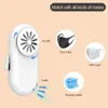 New Clip-on Mask Fan Cooling USB Rechargeable Portable Electric Fan Mute Air Cooler White Black for Outdoor Sports Mask Summer