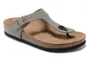 Birk Senaste Gizeh Cork tofflor FlipFlops caliente verano Hombres Strandsandaler Mujeres sandalias planas Zapatillas de corcho unisex zapatos casuales 34-47