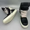 Chunky Shoestring Men Boots Genuine Leather Wide Lace Up Men Casual Shoes P35D50