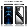 anti-fall stainless steel metal phone case cases for iphone 13 12 mini 11 Pro Max XR XS 6 7 8 Plus four-corner airbag protective cover