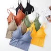 Bustiers & Corsets Women Bra Tube Tops Seamless Crop Top Summer Cropped Sports Underwear Streetwear Fitness Bandeau Cami Removable PadsBusti