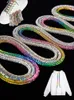 1 pièces lacets ronds arc-en-ciel diamant lacet lacets cordon bricolage pantalon à capuche robe ceinture accessoire 220718