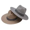 Basker breda brim fedora panama jazz strå hatt sol sommarkap med kvinnor i kvinnor