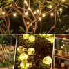 La ficelle solaire allume l'éclairage extérieur de globe de cristal de LED avec des modes imperméable à l'eau lumière de patio d'énergie solaire pour la décoration de fête de jardin J220531