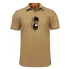 Hommes T-shirt tactique à manches courtes Sport de plein air Chemise à revers à séchage rapide T-shirt d'été Hommes Vêtements Casual Tops Randonnée Formation 220505