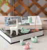 ceramic incense burner Elephant incense insert childlike lamps three dimensional decorative ornament 5x2.5x3cm