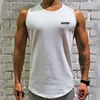 Männer Bodybuilding Tank Tops Gym Fitness Ärmelloses Shirt Männlich Stringer Singlet Sommer Lässige Mode Gedruckt Unterhemd Weste 220601
