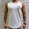 Hommes Bodybuilding Débardeurs Gym Fitness Chemise Sans Manches Mâle Stringer Singlet Été Casual Mode Imprimé Maillot Gilet 220601