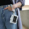 Bangle Armband Card Storage Bags Bag Wallet Keychain Wristlet Keyring Leopard Handväska Läder Kreditkort Holder med Tassel 20 Stil Inventar Grossist