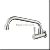 304 Stainless Steel Wall-Mounted Single Cold Faucet Kitchen Water Tank Lead- Tal Drop Delivery 2021 Bathroom Sink Faucets Faucets Showers