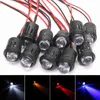 12V 10mm Pre-Wired Constant LED Emitting Diode Ultra Bright Water Transparent Bulb Indicator Signals Light Red Yellow Blue White H220428