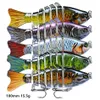 100 mm 15,5 g Multi-Sektion Fischhaken Hartköder Köder 6# Treble Hooks mehrfarbig gemischtes Plastikfischgeräten 5 Stück / Los WHB-2