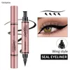 Yanqina Black Liquid Eyeliner مقاومة للماء سريعة الجافة تجف النساء الماكياج الماكياج مع الأختام