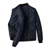 Men's Jackets Spring And Autumn Flight Jacket White Wind Youth Camouflage Print Loose Large Size Top ZN163