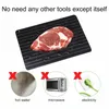 Sublimation 1pcs Fast Defrost Tray Fasts Thaw Frozen Food Meat Fruit Quick Defrosting Plate Board Defrosts Trays Thaws Master Kitchen Gadgets