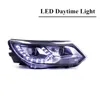 LED High Beam Angle Eye Head Light Assembly för VW Tiguan Car Headlight 2013-2016 Dynamiska svängsignalstrålkastare