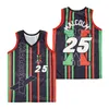 Film Film Basketball 25 Malcolm X Jersey 1992 Power All Cousu Hip Hop Pour Les Fans De Sport Couleur De L'équipe Noir Broderie HipHop Respirant Université Pur Coton Haute