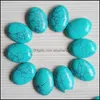 Stone Loose Beads Jewelry Natural Crystal Semi-Precious 25X18Mm Face For Necklace Ring Earrrings Acc Dho68