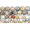 Altre agate folle di pietra naturale fascino rotondi perle sciolte per gioielli che producono un braccialeutico bracciale fai da te size per pick 4 6 8 10 10 12 mmother edw