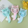 Cat Hand Pressure Fan Summer Party Cooling Air Conditioner Manual Fans Trådlös Portable Hand-Cranked Fan Handheld Cooler Hushåll