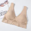 Bras For Women Plus Size Seamless Bra Cotton Breathable Underwear Wireless With Pads Push Up 6XL Bralette 220511