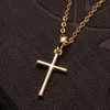 Croce croce di moda oro di colore nero cristallo jesus cross cipdente gioielli per uomini/donne all'ingrosso