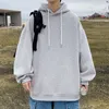 Korean Style Men's Hoodie Autumn Solid Color Pullover Fashion Sweatshirt Long Sleeve Casual Men's Clothing 220815