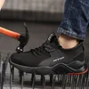 Scarpe da lavoro esplosive adatte per siti di produzione Scarpe da lavoro anti-perforazione anti-schiacciamento Scarpe antinfortunistiche antistatiche con puntale in acciaio