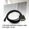 Cavo USB da tipo C a DVI Cavo adattatore convertitore 1080P per videoproiettore esterno UHD portatile 1,8 m