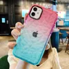3D Gradient Diamond Transparent Clear Soft TPU Shockproof Cases For iPhone 13 12 11 Pro Max XR XS 7 8 Plus Samsung S20 S21 FE S22 Ultra A22 A52 A72 A51 A71 A10S A20S A03S