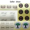 100pcs DIY Round Square stickers custom label wedding party Personality adhesive your design 220607