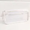 Multifunctionele gaasstas Zipper maaszakken Clear Pencil Case Organizer Cosmetica Make -up Travel -accessoires