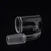 25mmod platt topp Clear Bottom Reting Quartz Banger 10mm 14mm 18mm 45 90 Quartz Bangers Nails For Glass Water Bongs Dab Rigs Pipes
