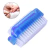 Double Sided Scrubbing Soft Art Nail Brush Remove Dirt Practical Fingernail Manicure Tools Care Pedicure Hand Wash Dust Cleaning