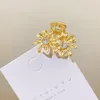 Fashion Pearl Rhinestone Metal Grab Clips Sweet Geometric Girl Vrouwen Simple Haarspeld Haarclip Haaraccessoires Hoofdkleding