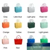 Practical Fashion Waterproof Woman Eva Tote Large Shopping Basket Bags Washable Beach Silicone Bog Bag Purse Eco Jelly Candy Lady 232a