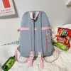 Рюкзак школьная сумка для девочек -подростков водонепроницаемые нейлоновые багпак женский ноутбук путешествие черный книжный Bookbackpack