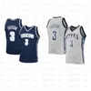 Mens Basketball Jersey 3 Iverson University Jersey Steiked Factory Groothandel Hoogwaardige