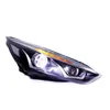 Lampe frontale LED pour Ford Focus 20 15-20 18, phare de jour modifié, yeux d'ange, lentille à double faisceau, feu de conduite