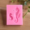 Molde de silicone Seahorse Bolo Fondant Bolo De Decoração Ferramentas Moldes De Chocolate DIY Cozinha Baking Bakeware Sn3707