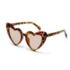 النظارات الشمسية الوردية Love Big Peach Heart أنثى على شكل قلب نظارات UV400 ProtectionSunglasses