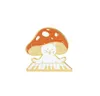 Mushroom Enamel Badges Brooch Anime Pins Cute Decorative On Backpack Cat Concert Lapel Pins Brooches Back to School Gift for Clothes Hats