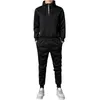 2022 NOWOŚĆ MĘŻCZYZN SIDY SPORTSWear Sets Patchwork Tracksuit Man Spring Casual Hooded Bluza Bluzy 2PC Pants Jogging Suit L220726