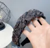 Kadın Leopar Kafa Yüksek Kaliteli Örgü Örgü Saç Bandı Moda Geniş Hairbands Fabrika Fiyat