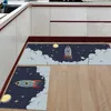 Tapis moderne anti-dérapant cuisine tapis espace vaisseau spatial fusée maison entrée paillasson balcon salon tapis tapis