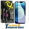 Screen Protector Tempered Glass for iPhone 15 14 13 12 mini 11 Pro X XS Max XR 7 8 Plus LG stylo 6 Samsung A51 A71 A52 A72 Protect Film 9H 0.33mm with Paper Box