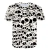 Herren T-Shirts Sommer Horror Schädel 3D-Druck T-Shirt für Männer Casual Übergroße Kurzarm Kleidung Street Hip Hop Tops T-Shirts Kleidung 6XL