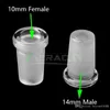 Adaptery konwertera szklanego Samica 10 mm do mężczyzn 14 mm kobiet 14 mm do mężczyzny mini adaptera 18 mm do szklanych bongów RIPES